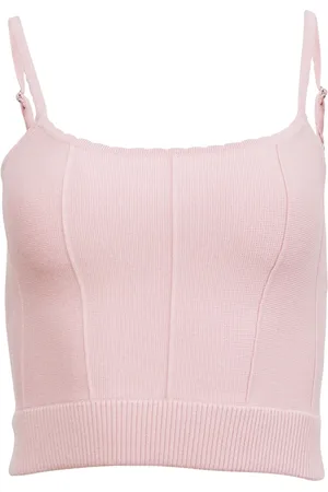 FLEUR DU MAL Ribbed-knit tank top