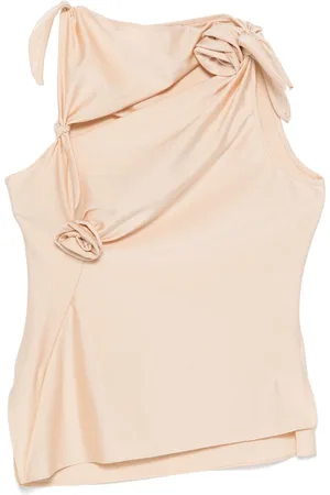 COPERNI Asymmetric flower tank top