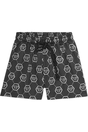 Philipp Plein Monogram-print swim shorts