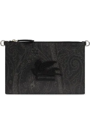 Etro Pegasu patch clutch bag