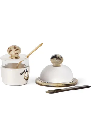 Brunello Cucinelli Mirrored-finish condiment servers (set of two)