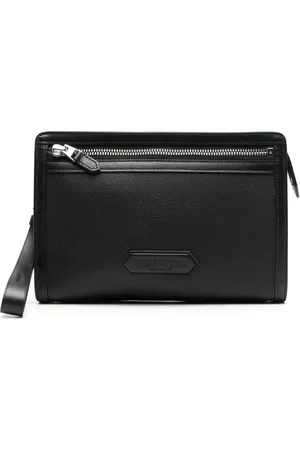 Tom Ford Logo-patch clutch bag