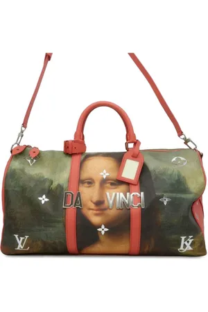 LOUIS VUITTON 2017 Jeff Koons Masters Collection Da Vinci Keepall Bandouliere 50 travel bag