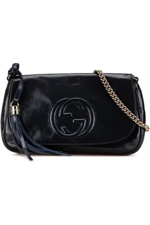 Gucci 2000-2015 Medium Patent Soho Chain Flap crossbody bag