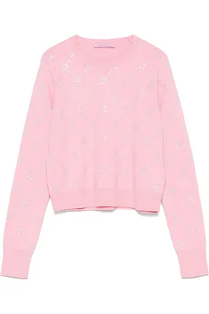 MISS BLUMARINE Logo-embellished sweater