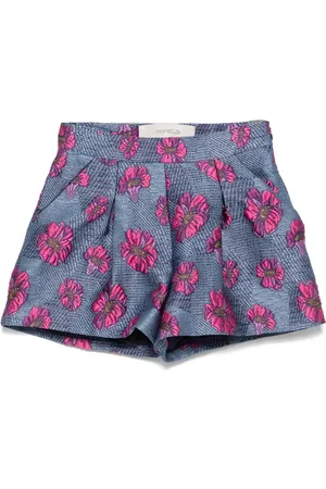 Simonetta Floral-jacquard shorts
