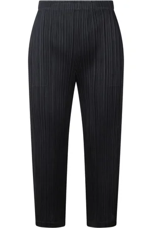 PLEATS PLEASE ISSEY MIYAKE Plissé cropped trousers