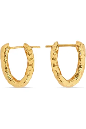 Jil Sander Hammered hoop earrings