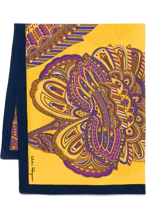 Salvatore Ferragamo 1980s graphic-print scarf