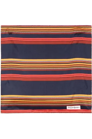 Saint Laurent 1980s striped scarf