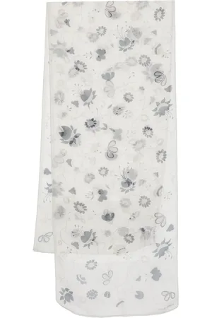 Giorgio Armani 2000s floral-jacquard scarf