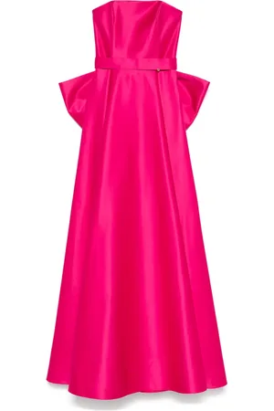 NISSA Bow-detail maxi dress