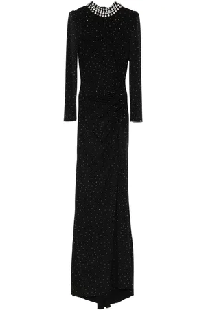 NISSA Crystal-embellished maxi dress