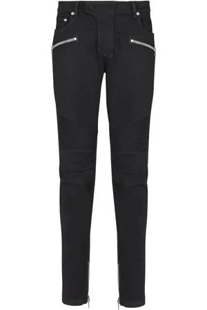 Balmain Slim-fit biker jeans
