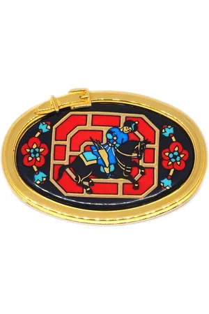 Hermès 1990-2000s Cloisonne Ware brooch