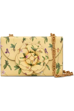 Oscar de la Renta Orchid-print TRO bag