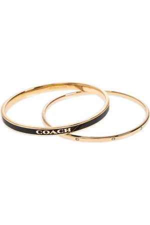 Coach Crystal-embellished bracelets (set of two)
