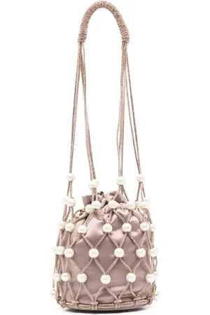 ROSANTICA Crystal-embellished bucket bag