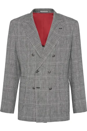 Brunello Cucinelli Prince of Wales deconstructed blazer