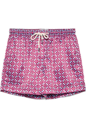 PENINSULA SWIMWEAR Geometric-print swim shorts
