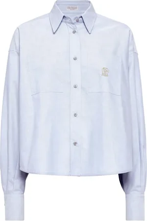 Brunello Cucinelli Logo-embroidered shirt