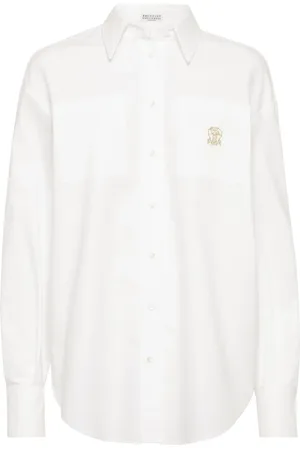 Brunello Cucinelli Logo-embroidered shirt