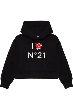 Nº21 Logo-print hoodie