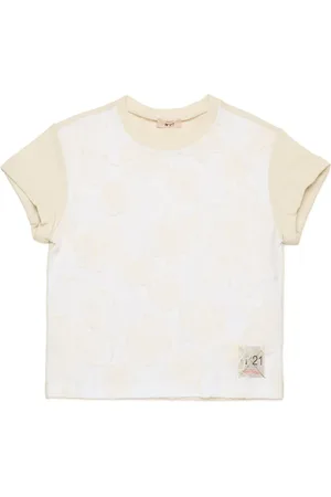 Nº21 Floral-lace T-shirt