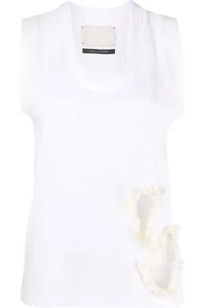 Calcaterra Cut-out-detail cotton vest