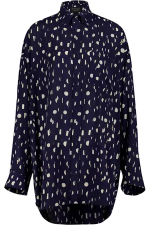 Balenciaga Painted pleated shirt