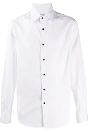 Brunello Cucinelli Plain long-sleeved shirt