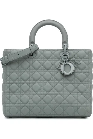 Dior 2020 Large Ultra Matte Calfskin Cannage Lady Dior satchel