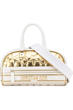 Dior 2021 Medium Padded Etoile Leather Vibe Zip Bowling Bag satchel