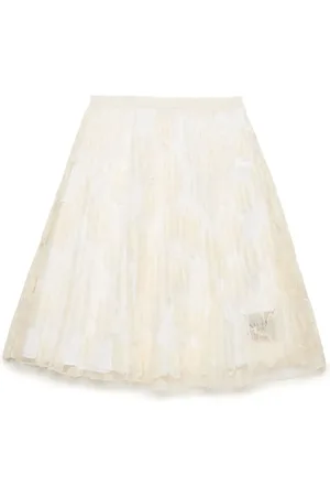 Nº21 Lace-overlay skirt