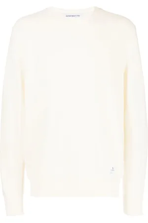 DEPARTMENT 5 Distressed-hem crew-neck jumper