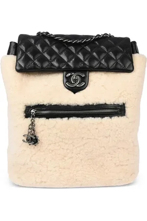 CHANEL 2013 shearling backpack