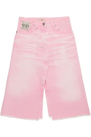 Nº21 Slit denim skirt