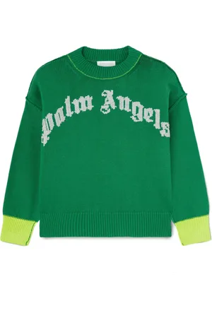 Palm Angels Logo-knit sweatshirt