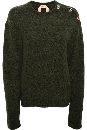 Nº21 Crystal-embellished sweater