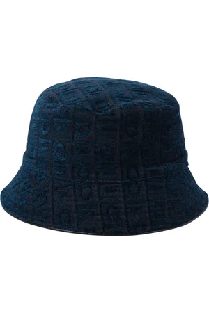 Salvatore Ferragamo Logo velvet bucket hat