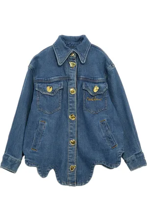 Moschino Wavy-hem denim jacket