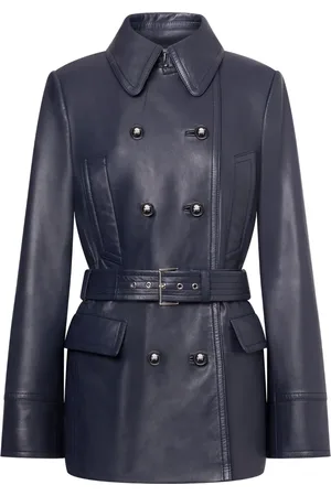 Alberta Ferretti Double-breasted leather jacket