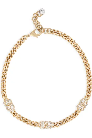 Dolce & Gabbana DG-logo rhinestone-embellished choker