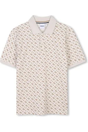 HUGO BOSS Monogram print polo shirt