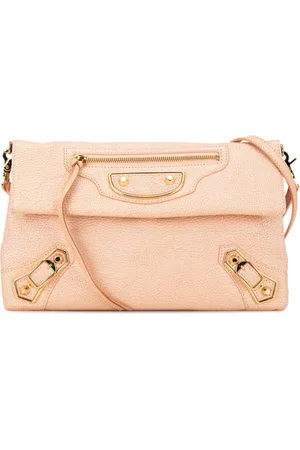 Balenciaga 21st Century Motocross Metallic Edge Envelope Clutch With Strap crossbody bag
