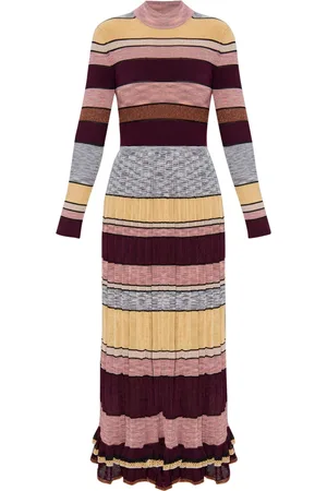 ULLA JOHNSON Striped dress