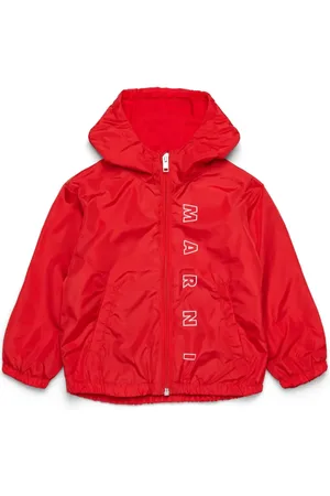 Marni Logo-prnt hooded jacket