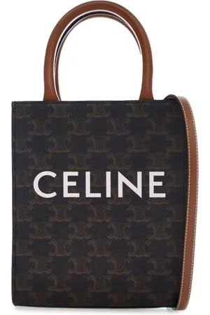 Céline 2020 Mini Triomphe Coated Canvas Vertical Cabas satchel