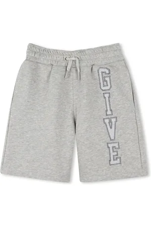 Givenchy Embroidered logo fleece shorts