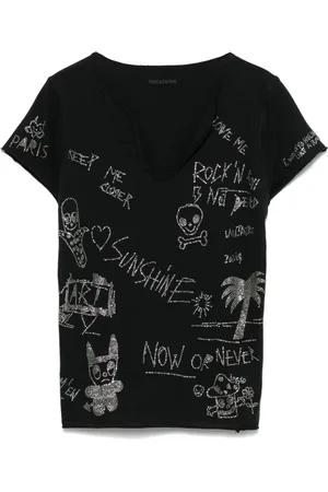 Zadig & Voltaire Crystal-embellished T-shirt